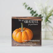 Carte Service Clients personnalisé Thanksgiving (Debout devant)