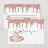 Carte Service de nettoyage de certificat-cadeau Concierg (Devant / Derrière)