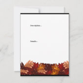 Carte Service de nettoyage des congés d'automne (Dos)