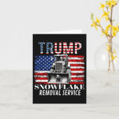 Carte Service d'enlèvement de flocon de neige drôle Dona (Fleur jaune)