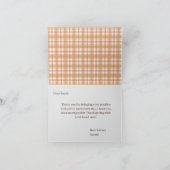 Carte Service des collaborateurs de Thanksgiving (Intérieur)