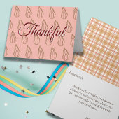 Carte Service des collaborateurs de Thanksgiving