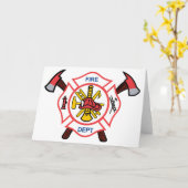 Carte Service d'incendie (Fleur jaune)