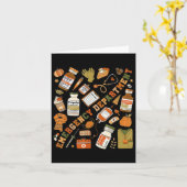 Carte Service D'Urgence Automne Halloween Er Nurse Emerg (Fleur jaune)