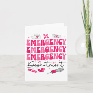 Carte Service d'urgence Valentines Jour de l'éducation I