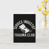 Carte Service Industry Trauma Club Funny Server Bartende (Fleur jaune)