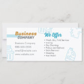 Carte Services de blanchisserie Pièce cadeau Lave-linge  (Dos)