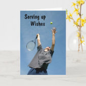 CARTE SERVIR LES SOUHAITS POUR UN JOLI ANNIVERSAIRE (Fleur jaune)