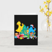 Carte Sesame Street Christmas Pals  (Fleur jaune)