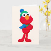 Carte Sesame Street | Elmo en hiver (Fleur jaune)
