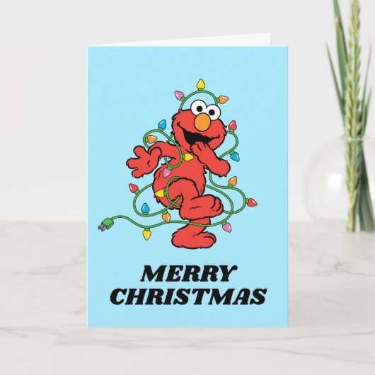 Carte Sesame Street | Elmo Lumières de Noël (Devant)