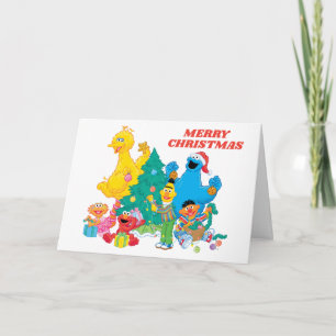 Carte Sesame Street Pals de Noël