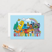 Carte Sesame Street | Rainbow Wave (Devant/Arrière en situation)