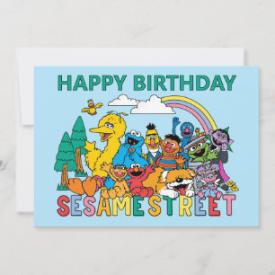 Carte Sesame Street Vague Arc-en-ciel