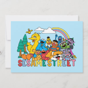 Carte Sesame Street Vague Arc-en-ciel