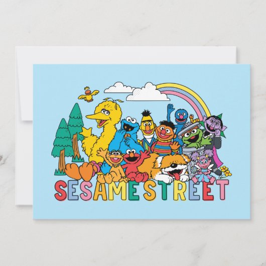 Carte Sesame Street | Vague Arc-en-ciel (Devant)