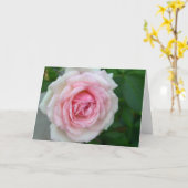Carte S'est levé (rose - > gradient blanc) (Fleur jaune)