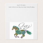 Carte Set Glory Horse par Sherry Jarvis (Outside Unfolded)