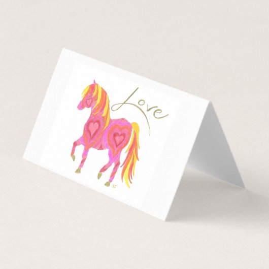 Carte Set Pink Lady Horse par Sherry Jarvis (Front)