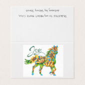 Carte Set Sunflower Joy Horse Par Sherry Jarvis (Outside Unfolded)