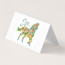 Carte Set Sunflower Joy Horse Par Sherry Jarvis