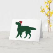 Carte Setter anglais (Fleur jaune)