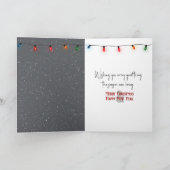 Carte Setter irlandais de Noël et Snowmen (Intérieur)