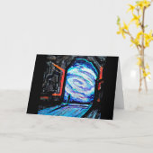 Carte Seul avec l'abîme brillant (Fleur jaune)