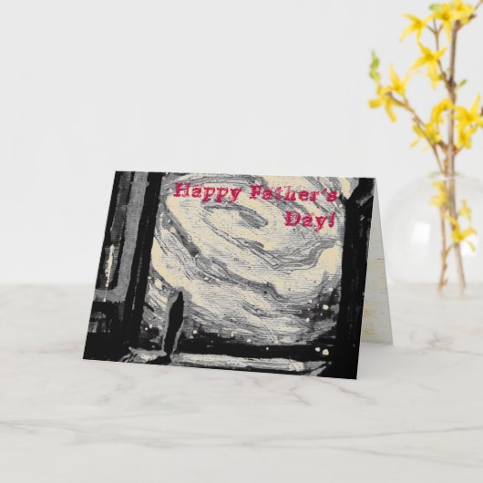 Carte Seul avec l'abîme brillant (Fleur jaune)