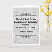 Carte Seule limite - Citation positive (Fleur jaune)