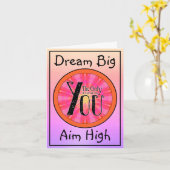 Carte Seule Limite : Nom Personnalisé Citation Positive (Fleur jaune)