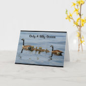 Carte Seule Une Oie Silencieuse Oublierait Votre Anniver (Fleur jaune)