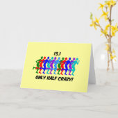 Carte seulement à moitié fou (Fleur jaune)