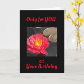 CARTE *SEULEMENT POUR VOUS* À L'ANNIVERSAIRE (Fleur jaune)