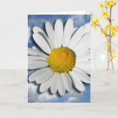 Carte Seulement une fleur de marguerite des prés + votre (Fleur jaune)