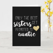 Carte Seules Les Meilleures Soeurs Sont Promues À La Tan (Fleur jaune)