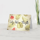 Carte Seules pensées positives (Devant)