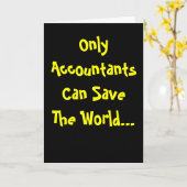 Carte Seuls les comptables épargnent le monde Inspirer P (Fleur jaune)