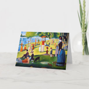 Carte Seurat : Un dimanche à la La grand Jatte