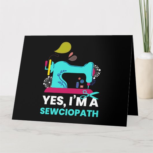 Carte Sewciopath I coudre Aiguille Broderie Tailor (Devant)
