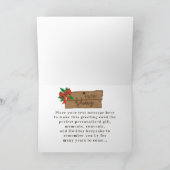 Carte Sexy Père Noël Joyeuses Fêtes Rustiques Cabine Noë (Intérieur)