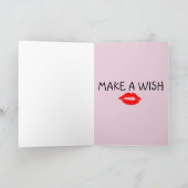 Carte SEXY ROMANTIC LIPS BIRTHDAY Greeting Card HUSBAND (Intérieur)