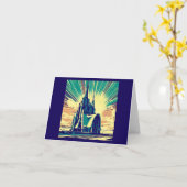 Carte SF Église futuriste 3 (Fleur jaune)