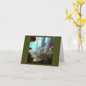 Carte SF - Ville sur la planète forestière 4 (Fleur jaune)