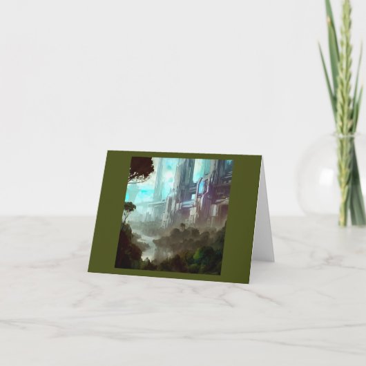 Carte SF - Ville sur la planète forestière 4 (Devant)