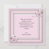 Carte Shaadi Moubarak vintage Roses Roses Roses Ro (Dos)