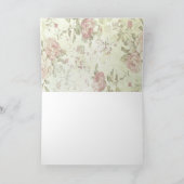 Carte Shabby Chic Rose Floral (Intérieur)