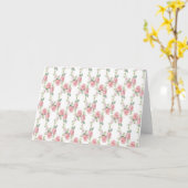 Carte Shabby Chic Rose Rose Rose Merci Floral (Fleur jaune)