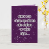 Carte Shades of Purple Hook It (Fleur jaune)