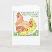 Carte Shadow of Your Wings Mother Hen Mother's Day Card (Devant)